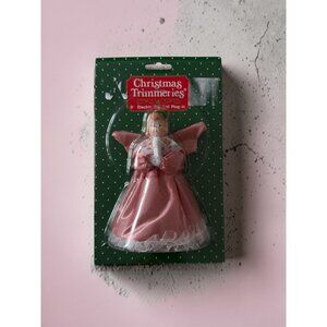 BRADFORD Vintage Christmas Trimmeries Angel 6” Tree Topper NEW NWT